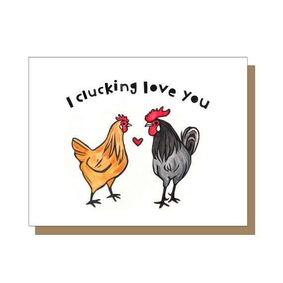 Girlfriend Card Chicken You Out Boyfriend Card Anniversary Card Funny Valentine Card