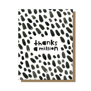 Grazie un milione di biglietti d'auguri, biglietti di ringraziamento, biglietti di ringraziamento Matrimonio, biglietti di ringraziamento Baby Shower, biglietti di ringraziamento Business, Dalmata