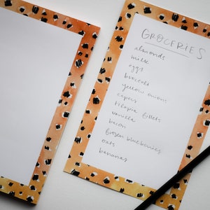 Bloc de notas Wild Thing, Bloc de notas con estampado de guepardo, Bloc de notas grande, Regalo para maestros, Estampado de leopardo, Regalo para ella, Papelería, Escritura de cartas, Lista de tareas pendientes
