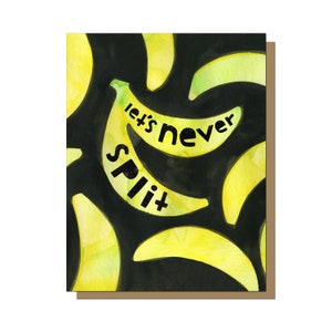 Non dividiamo mai il biglietto d'auguri, il biglietto di San Valentino per lui, le banane, la divertente carta anniversario, la carta per il marito, la carta per la moglie