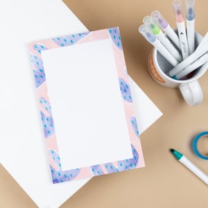 Bloc de notas de algas rosas, Bloc de notas grande, Lista de compras, Lista de tareas pendientes, Papelería de cartas, Escritura de cartas, Regalo para mamá, Regalo de maestro, Regalo para ella