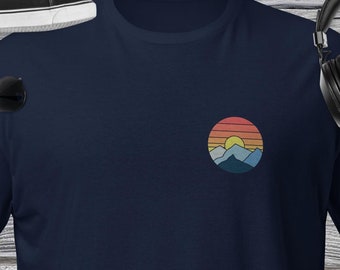 Mountain logo t-shirt, Sun, Unisex fit