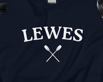 Lewes Sweatshirt, Beach, Surf, Delaware, Unisex fit