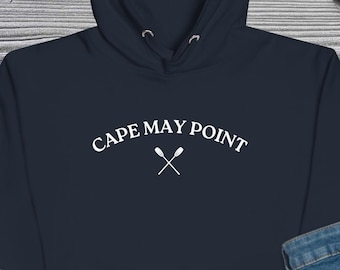 Cape May Point Hoodie, Shore, Surf, NJ, Unisex fit