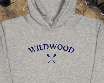 Wildwood Gray Hoodie, Shore, Surf, NJ, Unisex fit