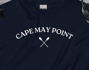 Cape May Point Sweatshirt, CMP, Beach, Ocean, Surf, NJ, Unisex fit
