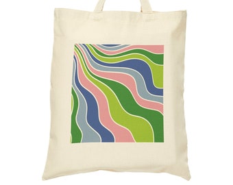 Funky Fun Tote, Colors, Cotton Canvas, Tote Bag, Double-sided design