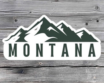 Montana sticker, MT, Mountains