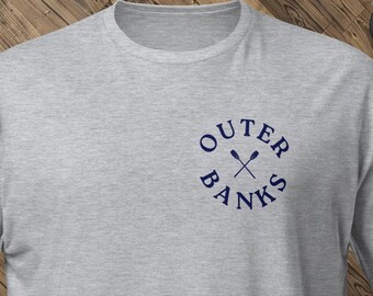Outer Banks Gray T-Shirt, Beach, Surf, OBX, Unisex fit
