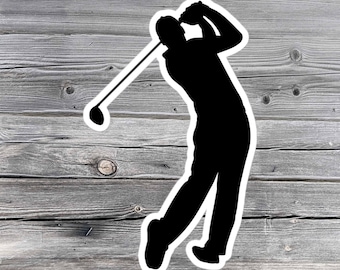 Pegatina de golf, Golf, Conductor, Logotipo de silueta