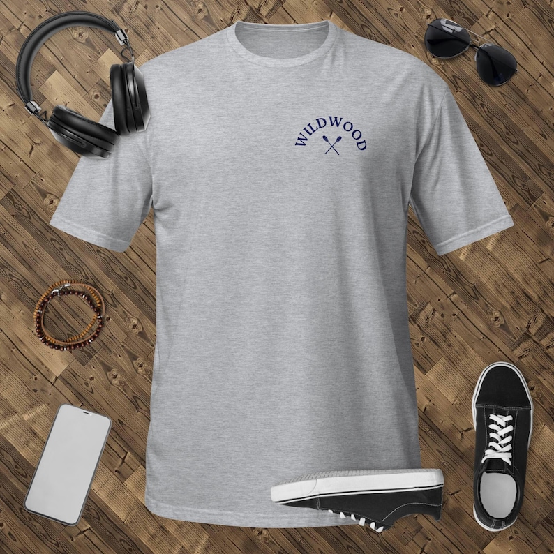Wildwood Gray T-Shirt, Beach, Surf, NJ, Unisex fit