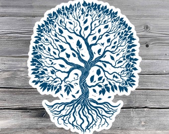 Levensboom sticker, natuur, bomen