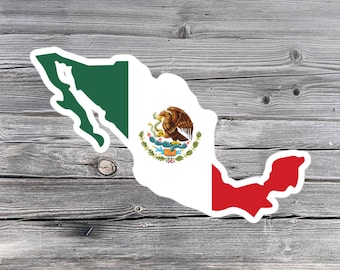 Mexico sticker, Mexican flag