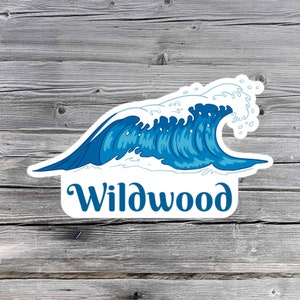 Wildwood sticker, Surf, Beach, NJ