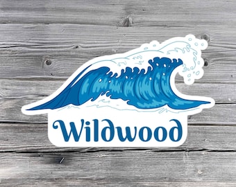 Wildwood sticker, Surf, Beach, NJ