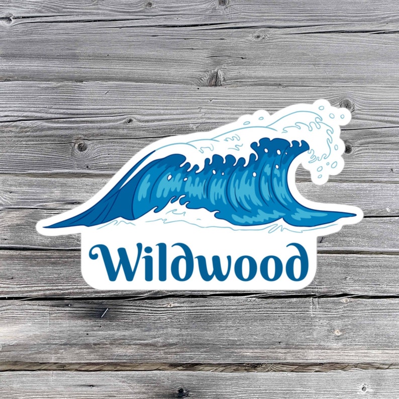 Wildwood sticker, Surf, Beach, NJ
