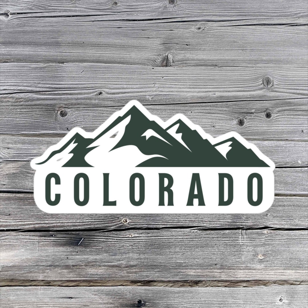 Colorado Sticker, CO, Mountains - Etsy