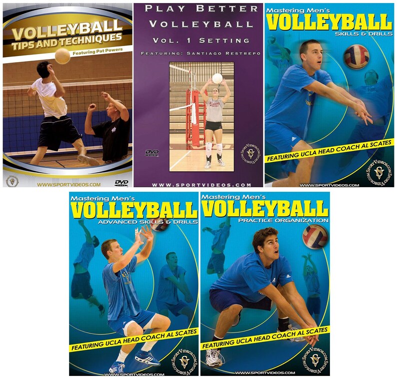 Volleyball 5 DVD Gift Set for Coaches or Players - Etsy