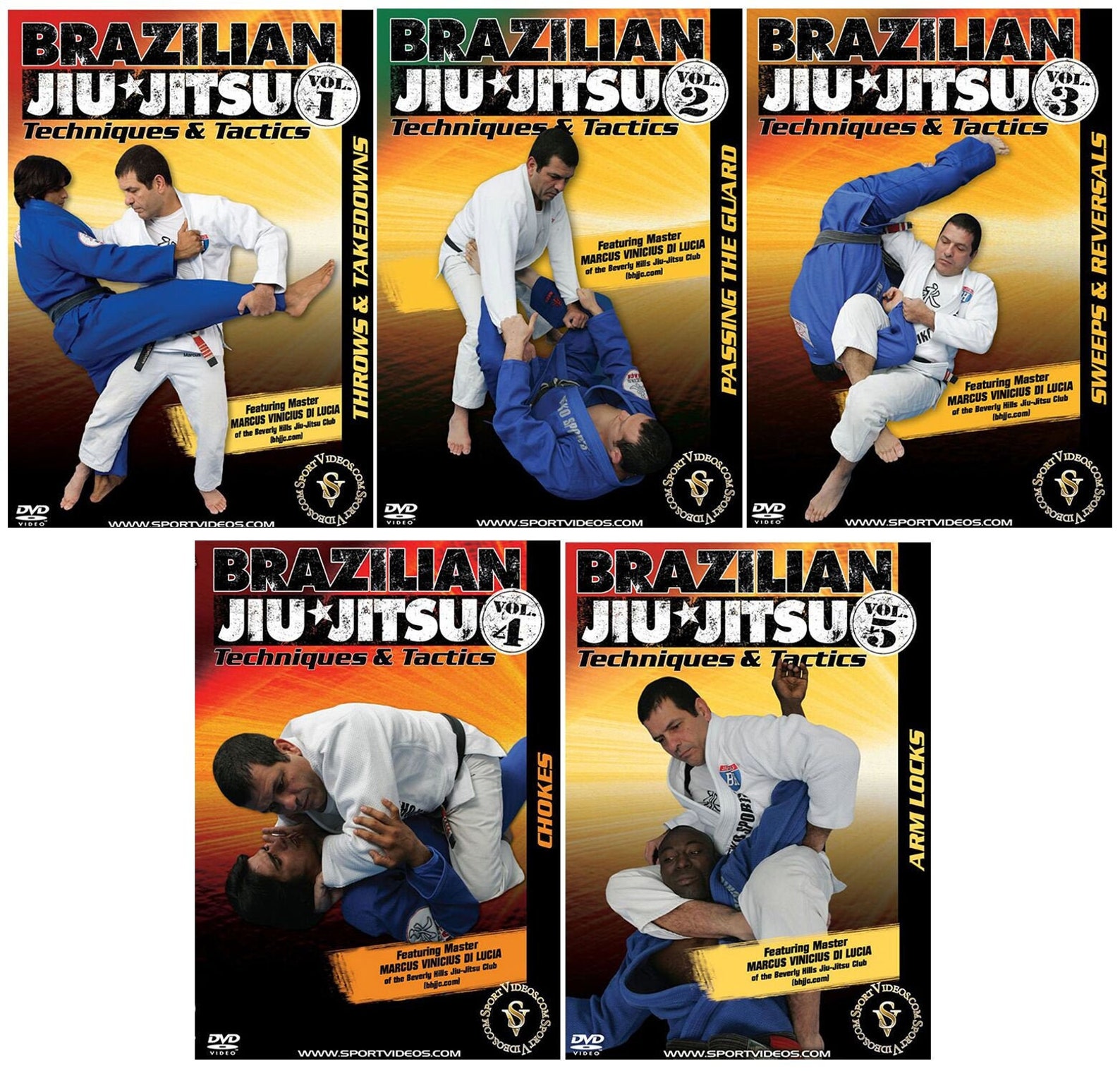 Brazilian Jiujitsu Techniques and Tactics 5 DVD Gift Set Etsy