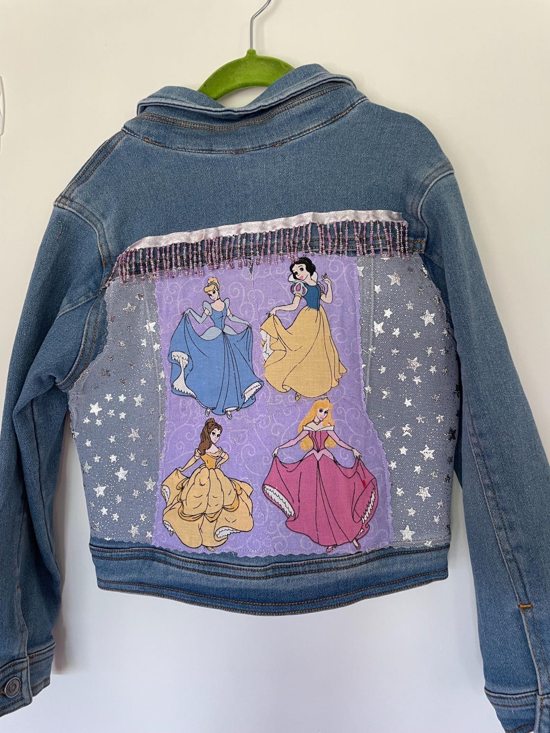 Upcycled Denim Jacket - Disney Princesses - Girl's 6/6x (S) - Etsy
