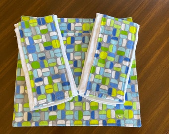 Flannel Burp Cloth - Set of 4 - See options!