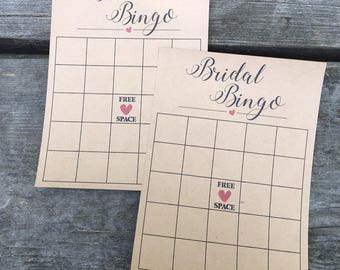 Druckbare Brautparty Bingo, Brautparty Spielkarten, Brautbingo, Brautparty Spiele, downloadbar anpassbar