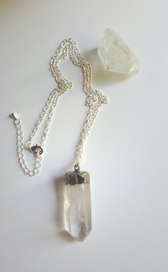 Quartz Pendant Necklace Crystal Point - Quartz Pendant Necklace Quartz Pendant Necklace Crystal Point - Quartz Pendant Necklace