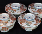 Japan Imari bowl Meshi-Chawan 1890s Meiji Yakimono antique craft