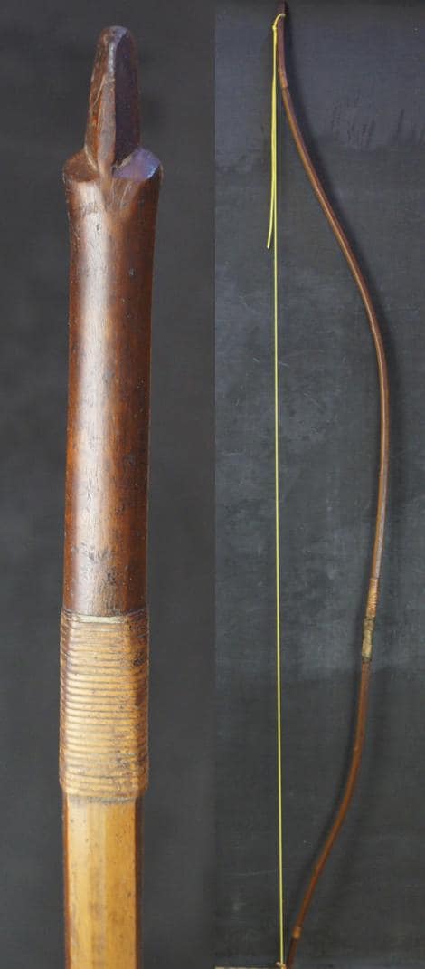 アンティークの日本製弓弓道サムライ1900年代の竹製アーチェリー工芸品