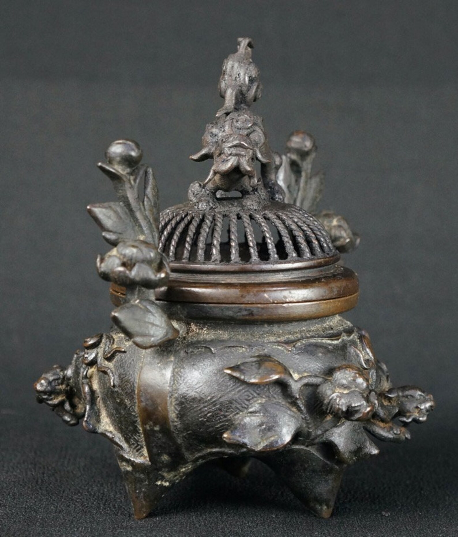 Antique Japan bronze Koro incense burner 1700s censer art Etsy