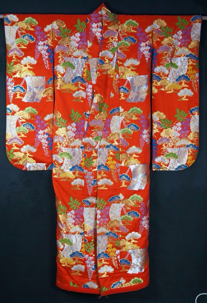 Japan Wedding Kimono Uchikake Hand Made Silk Craft 1980s Dress - Etsy