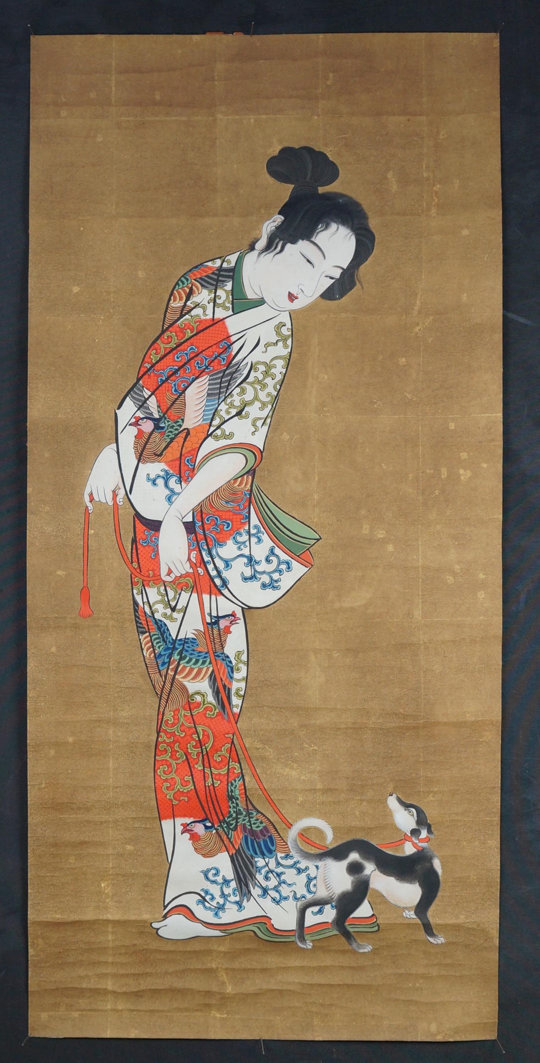 Japan Bijinga Kimono Beauty 1910 Watercolor Hand Painting Sketch - Etsy