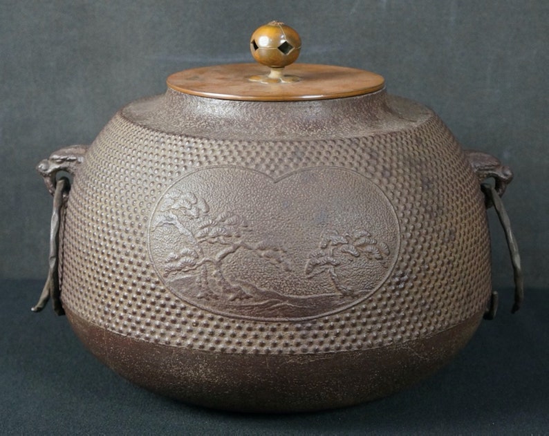 Japan Tea Chagama Tea Ceremony Kettle Lost Wax Craft 1970s Etsy