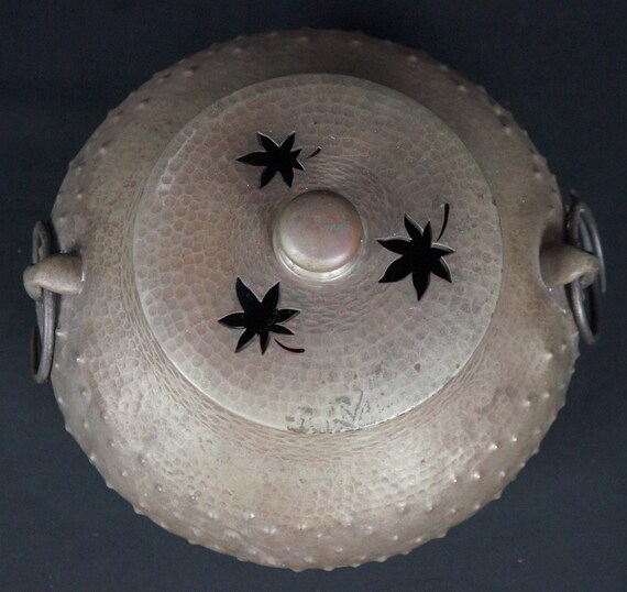 アンティーク 日本製 青銅 香炉 彫刻 1900 年代 インテリア 工芸品