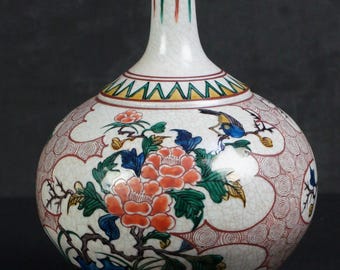アンティークジャパン 伊万里徳利徳利 松モチーフ 1900 薪窯アート