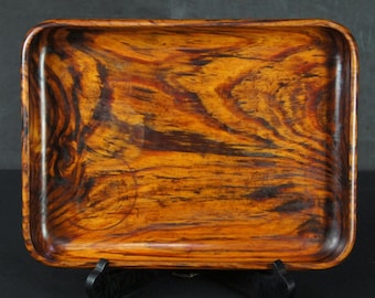 Bandeja de madera de pino japonés Sencha-bon 1950, bloque de madera individual, artesanía Wabisabi B