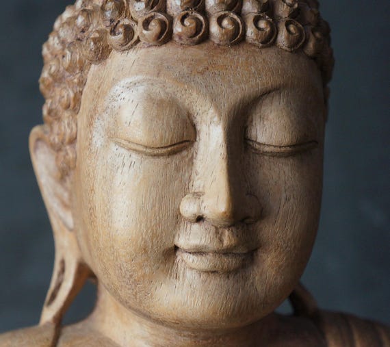 Japanese Sculpture Butsuzo Buddha Wood Carving 1970 Kiri Wood - Etsy
