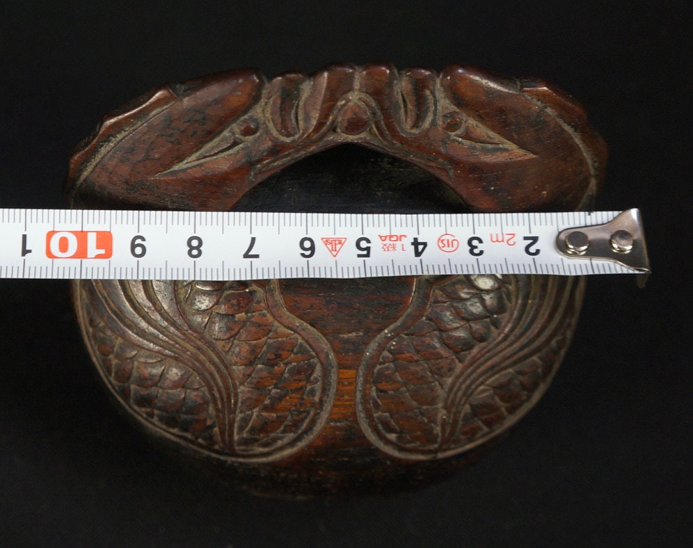 アンティーク 日本製 木魚 詠唱用木製鐘 1900 年代 手彫り - Etsy 日本