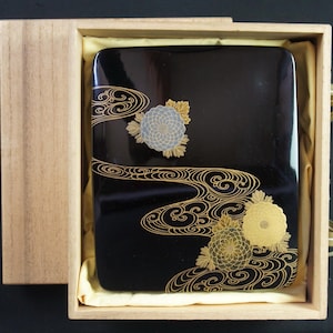 日本 硯箱 禅文箱 1950年 漆芸