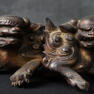 Antique Japan temple wood Buddhist shrine carving 1880 temple craft