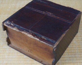 アンティーク 弁当箱 漆塗り 木製 日本製 工芸品 1800 年代 江戸時代
