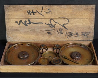 アンティーク 日本製 燭台 キャンドルスタンド 木製 工芸品 1900年代