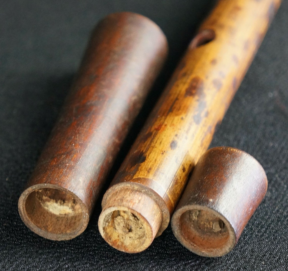 Antique Japan Fue Zen bamboo flute 1900s hand craft musical Etsy