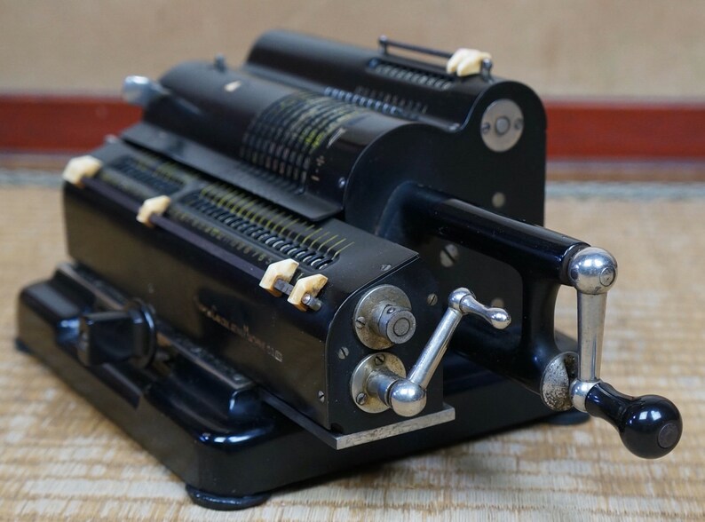 Vintage Japanese mechanical calculator made in Japan 1930 Etsy