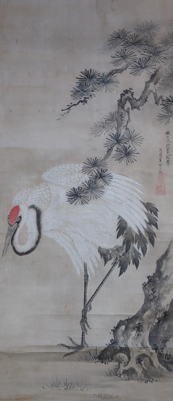 水墨画 掛け軸 花と鳥　何玉春 水墨画 掛け軸 花と鳥 何玉春 水墨画 掛け軸 花と鳥 何玉春 水墨画