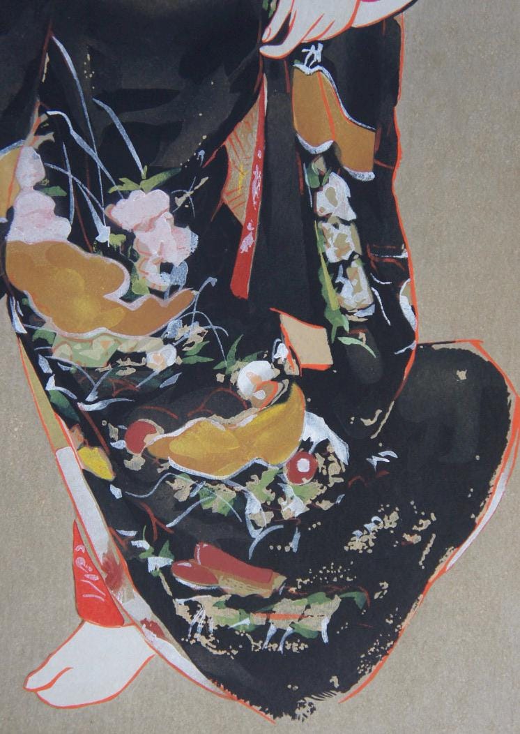 鬼頭鍋三郎 名匠木版画 1976年 舞妓アート - Etsy 日本