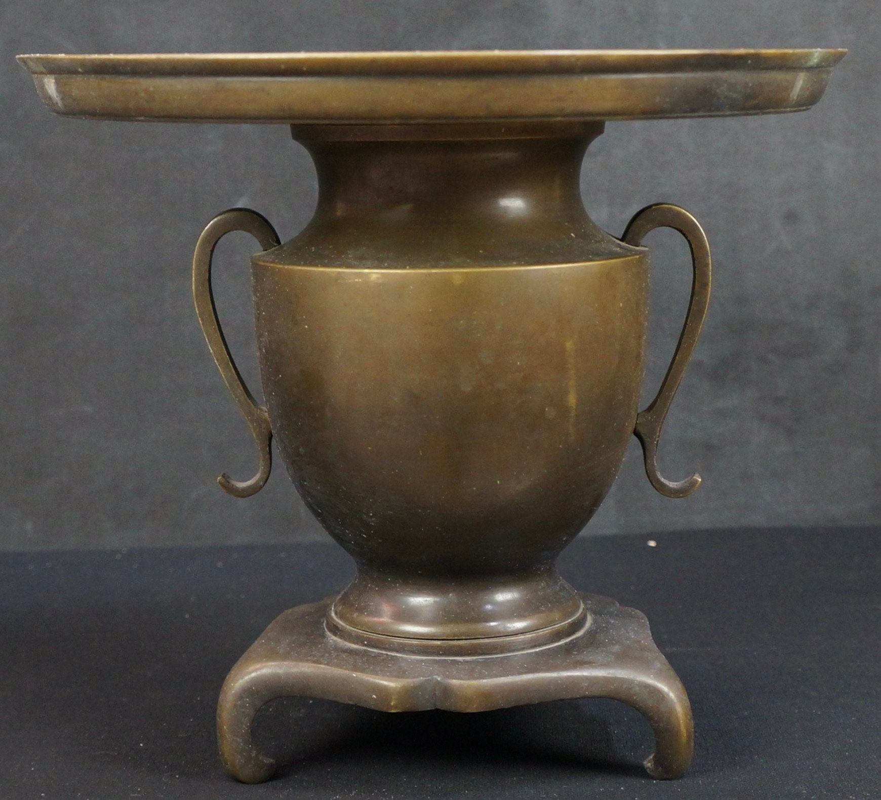 日本製 薄端銅製花瓶工芸 1880年代 アンティーク 生け花
