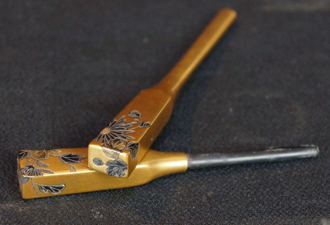 Antique Kanzashi Japanese Hair Pins Geisha Accessory 1900s Etsy