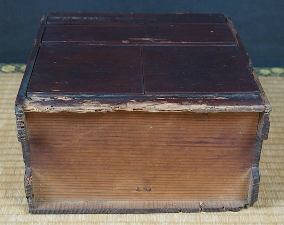 アンティーク 弁当箱 漆塗り 木製 日本製 工芸品 1800 年代 江戸時代