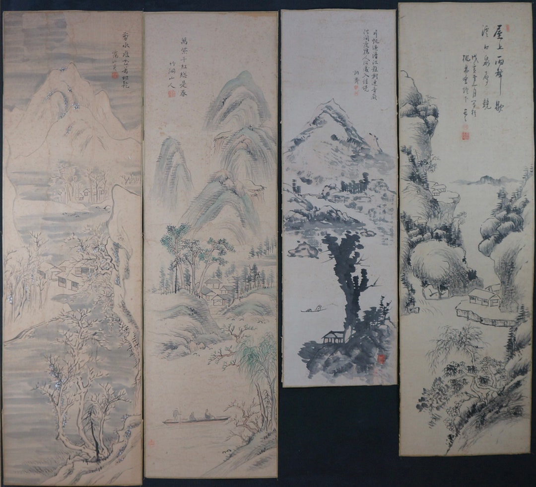昭和レトロ 水墨画 骨董品 絵画 日本画 アート 美術 モノクロが映し出す鮮やかな世界観！水墨画を深堀